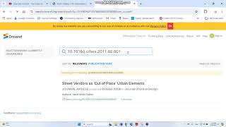 How to verify the completeness of references in the article using DOI CrossRef [upl. by Heimer814]