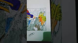 DRAWING ALL MIGHT VS NOMU FROM MY HERO ACADEMIA [upl. by Bronny]