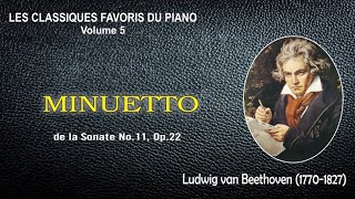 MINUETTO de la Sonate No11 en Si bémol majeur Op22 – Ludwig Van Beethoven [upl. by Melgar]