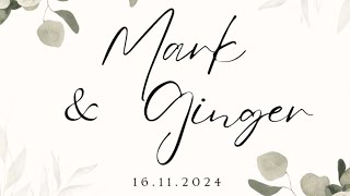 Mark amp Ginger Withnell  Wedding 16112024 [upl. by Yllil]