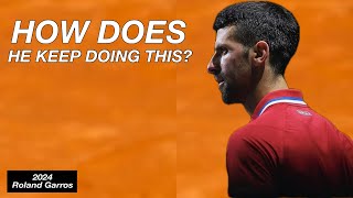 Unbelivable Djokovic Comeback vs Cerundolo  2024 French Open [upl. by Zined479]