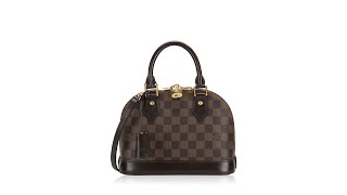 Louis Vuitton Damier Ebene Alma BB [upl. by Tolecnal]