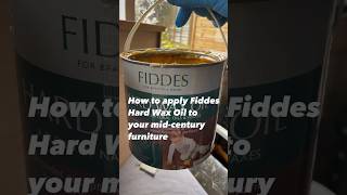 How to apply Hard Wax Oil to your mid century furniture midcenturymodern furniturerestoration [upl. by Enyad620]