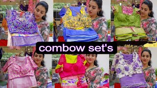 combow sets✨ sareedesigner blouses collection👌 [upl. by Reeves]