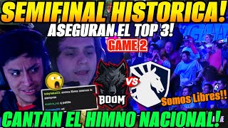 😲SEMIFINAL HISTÓRICA Cantan el Himno nacional😲Boom Esports vs Team Liquid Game 2 Elite League S2 [upl. by Rodrick471]