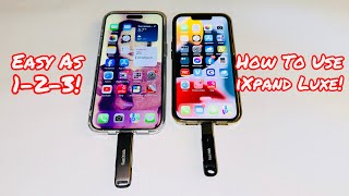 How To Use The Sandisk iXpand Flash Drive Luxe On The IPhone 15 Pro Max Step By Step Tutorials [upl. by Idzik738]