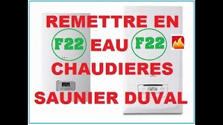 Comment remettre de la pression dans presque toutes les chaudières Saunier Duval  défaut F22 [upl. by Albric]