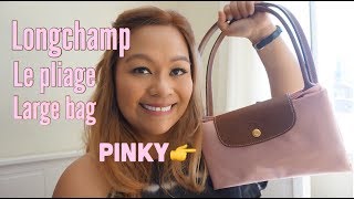 LONGCHAMP LE PLIAGE PINK BAG LARGE  UNBOXING [upl. by Phyllys]