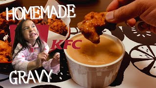 Easy Homemade Gravy KFC style [upl. by Anirdnaxela]