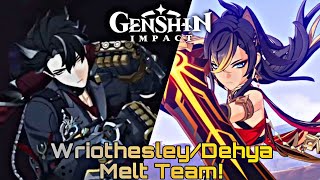 Genshin Impact  Wriothesley\Dehya Melt Team [upl. by Akinot361]