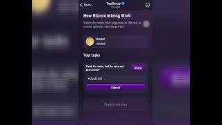 19 July TapSwap Code  How Bitcoin Work Can you earn 1 Bitcoin [upl. by Nwahsan195]