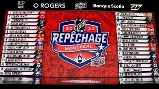 Round 1 of the 2022 NHL Draft [upl. by Llednov131]