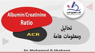 تحليل ACR albcreat ratio [upl. by Ekard]