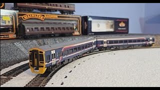 Cupar Model Railway Exhibition Buys  Bachmann First Scotrail Class 158 DMU Overhaul [upl. by Ttimme]