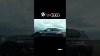 BMWdrag race with audi and bmwsedan powerwatch the endvideo shorts short viralvideo [upl. by Nilak]