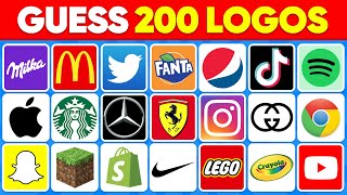 Guess the Logo in 2 Seconds  200 Famous Logos 🍏🥇 Logo Quiz 2024 [upl. by Htiaf276]