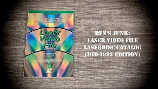 Oddity Archive Episode 2781 – Ben’s Junk Laser Video File Laserdisc Catalog Mid1992 [upl. by Eyahc176]