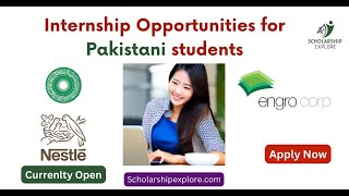 Internships for Pakistani StudentsNestle InternshipEngro InternshipAKU InternshipHow to apply [upl. by Nestor]