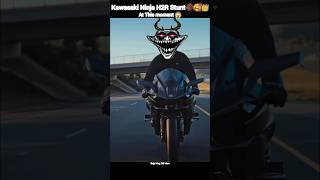 Kawasaki ninja h2R Stunt🥀🥰👑automobile h2r stunt biker ninja shorts [upl. by Bayard]