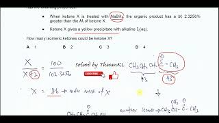 970111MJ24Q34 Cambridge International AS Level Chemistry MayJune 2024 Paper 11 Q34 [upl. by Llet]