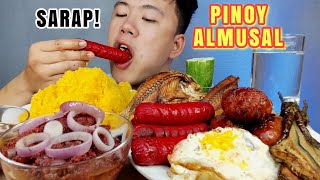 PINOY ALMUSAL MUKBANG  Filipino Breakfast Mukbang  Pinoy Mukbang  Mukbang Philippines  Asmr Food [upl. by Enilec]