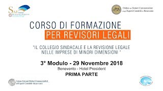 3° Modulo  prima parte  Corso di Formazione per Revisori Legali [upl. by Claman508]