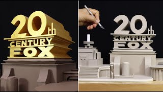 20th Century Fox Logo Diorama  Timelapse [upl. by Yahs287]