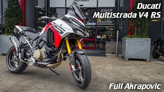 Ducati Multistrada V4RS with Full Akrapovic System [upl. by Ennalorac]