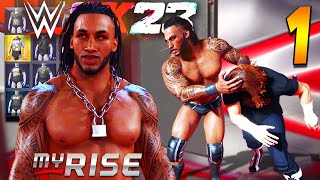 WWE 2K23 MyRISE 1  NEW Storyline  My Wrestler Creation amp FIRST MATCHES [upl. by Itch]