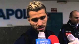 Valon Behrami a SpazioNapoli post partita NapoliSwansea [upl. by Steel]