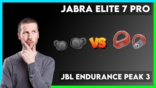 Jabra Elite 7 Pro vs JBL Endurance Peak 3 Comparison [upl. by Nomyaw564]