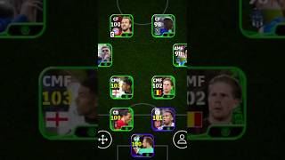 POTW booster squad  4222 Formation  efootball 2025 mobile shorts efootball pes viral [upl. by Pitts]