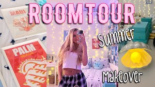 SUMMER ROOM MAKEOVER amp ROOMTOUR  MaVie Noelle [upl. by Nagek]