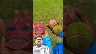 Plastic bat VS leather ball cricket funny shorts foryou trending reels ytshorts [upl. by Johns]