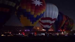 9813 The 2013 Great Reno Balloon Races Glow Show [upl. by Ottillia503]