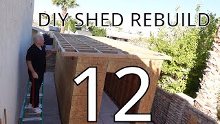 DIY SHED REBUILD 12  Roof Panels [upl. by Odnalo]