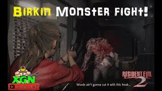 RESIDENT EVIL 2 how to beat William Birkin Boss fight 1st Claire gameplay [upl. by Northey]