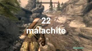 Skyrim  where to find malachite ore [upl. by Brelje]