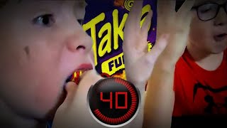 Takis 10 Challenge food challenge vs video [upl. by Ardnoik]