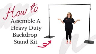 How to Assemble a Adjustable Heavy Duty Backdrop Stand Kit [upl. by Lanoil81]