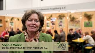 JAGEN UND FISCHEN 2020  Interview mit Sophia Wörle vom Jagdgebrauchshundeverein Augsburg eV [upl. by Oaoj]