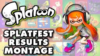 Splatoon  All Splatfest Results Montage [upl. by Mitman]