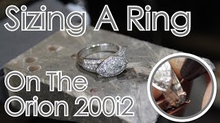 Sizing A White Gold Ring On The Orion 200i2 Pulse Arc Welder [upl. by Meehan]