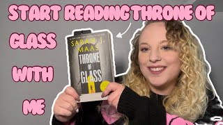 Start Reading Throne of Glass with me 📖  Throne of Glass reading vlog ✨ [upl. by Bean]