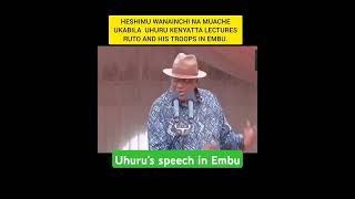 Uhurus Speech In Embu subscribe everyone president trending shorts shortvideo viralvideo [upl. by Storm]