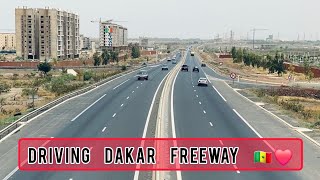 DRIVING IN DAKAR SÉNÉGAL FREEWAY 🇸🇳❤️ [upl. by Nalyad]