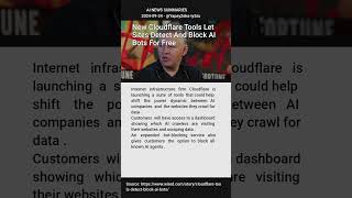 New Cloudflare Tools Let Sites Detect And Block AI Bots For Free [upl. by Atiuqet]