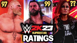 WWE 2K23 Superstar Ratings  Brand New Details Revealed  New Screenshots Overall Ratings amp More [upl. by Sissie90]