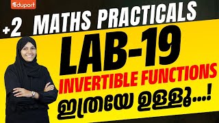 Plus Two Maths Practicals  Lab 19  Invertible Functions  Eduport Plus Two [upl. by Moselle]