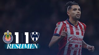 CHIVAS 11 MONTERREY J10  DRAMÁTICO empate en territorio ROJIBLANCO [upl. by Guildroy]